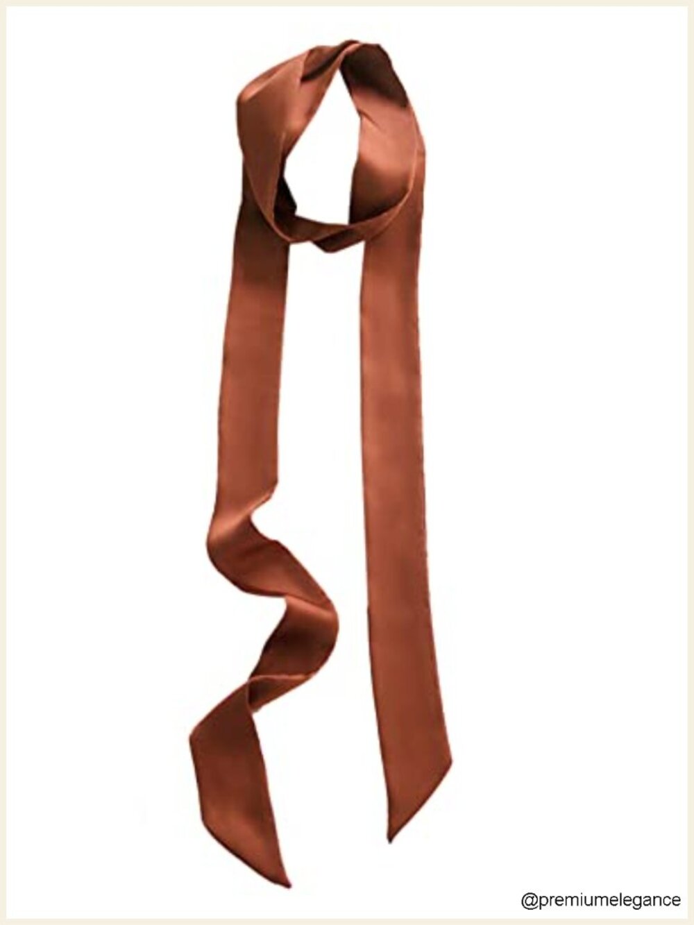 Skinny Scarf Necktie Satin Belt 100% Polyester 78.7 Inch Handbag Wrap